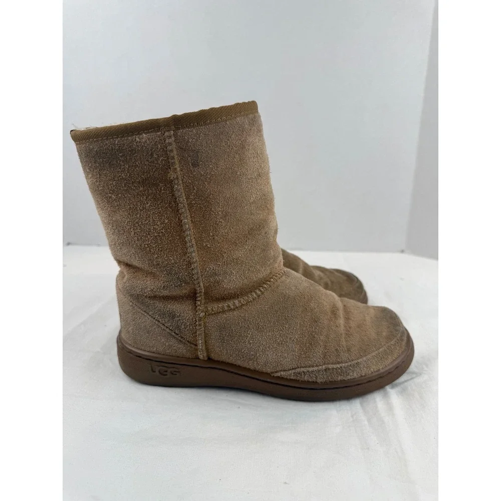 UGG Australia Classic Short Boots Chestnut Suede Shearling Lined M5‎ L6 Brown